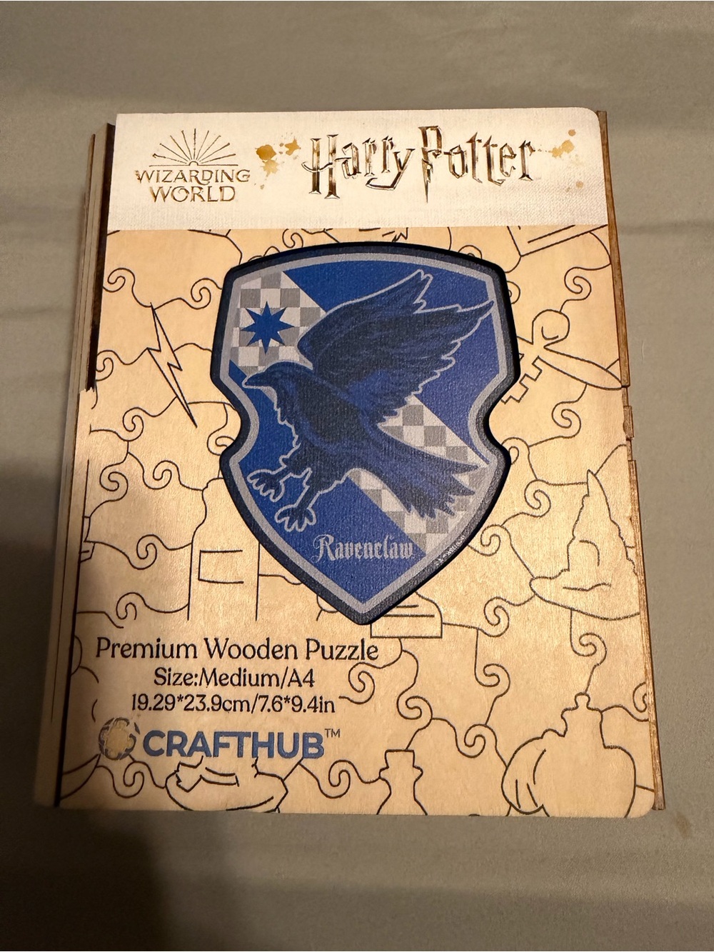 Harry Potter Ravenclaw Premium Wooden Puzzle - Blue
